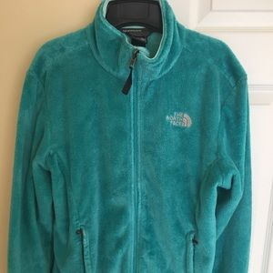 Turquoise Osito North Face Jacket